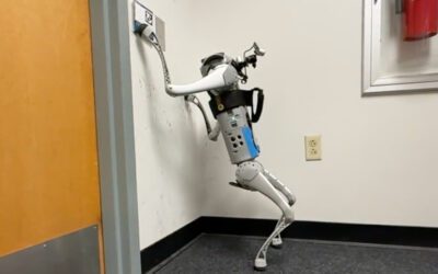 Researchers taught a quadruped to use its legs for manipulation | The Robot Report